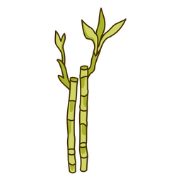 Colored Bamboo Canes Icon PNG & SVG Design For T-Shirts