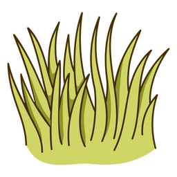 Symbol für Gartengras PNG-Design