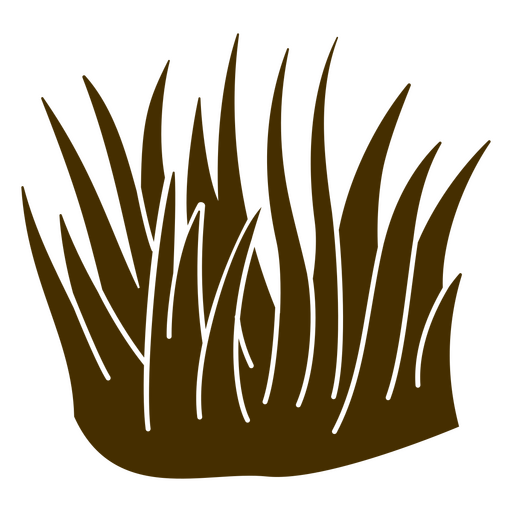 Grass cutout PNG Design