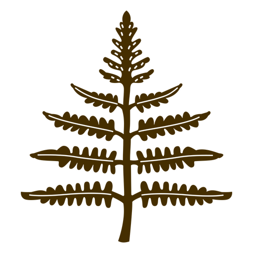 Fern leaf cutout PNG Design
