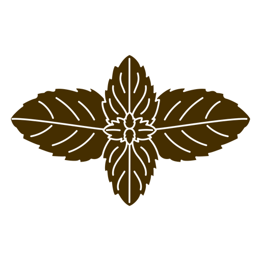 Recorte de folhas de hortel? Desenho PNG