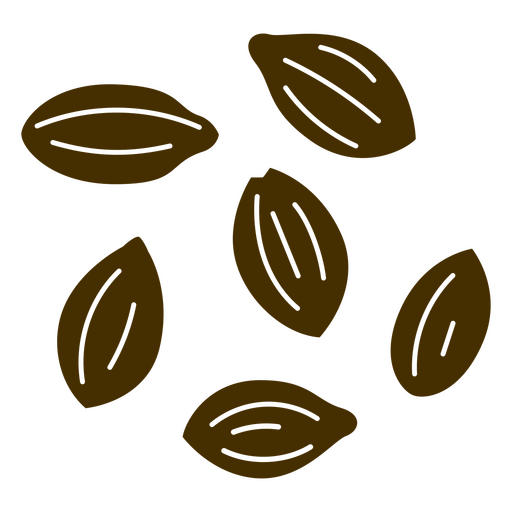 Recorte de múltiples semillas Diseño PNG