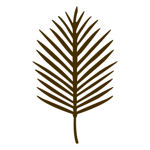 Palm tree leaf design PNG Design