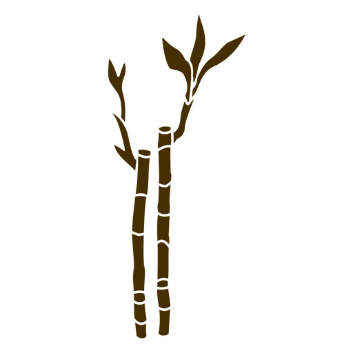 Bamboo cutout PNG Design