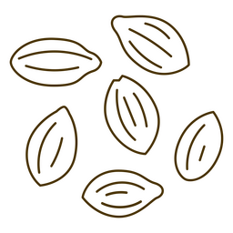Mehrere Pflanzensamen PNG-Design