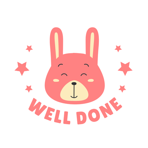 Well done affirmation motivational quote badge