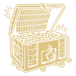 Ícone de negócios de tesouro de dinheiro Desenho PNG