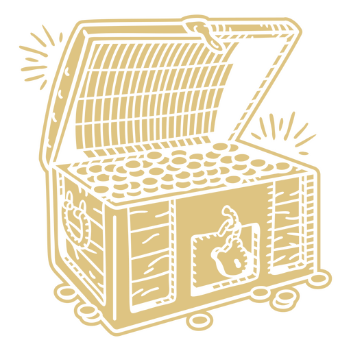 Ícone de negócios de tesouro de dinheiro