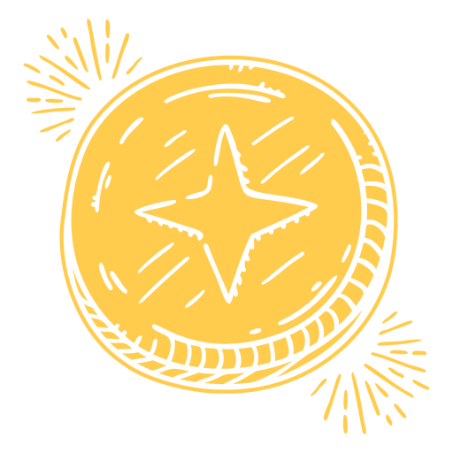 Symbol für das Geschäft mit Geldmünzen PNG-Design