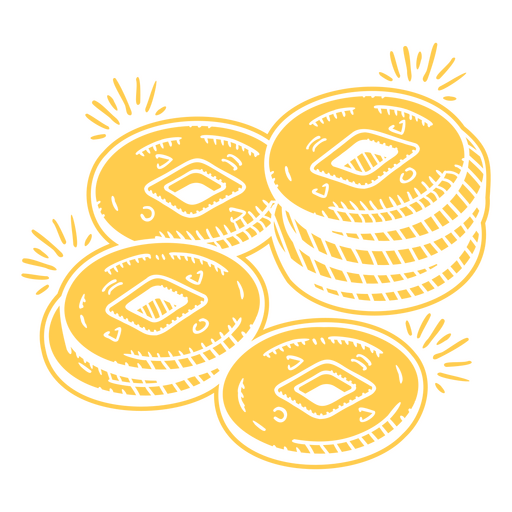 Icono de negocio de monedas de videojuego de dinero