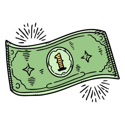 Icono de finanzas de negocios de factura de dinero Diseño PNG