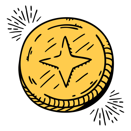 Symbol für die Finanzen des Geldmünzengeschäfts PNG-Design