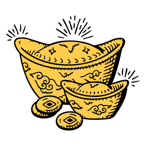 Ícone de finanças de negócios de ouro de dinheiro Desenho PNG