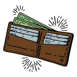 Money wallet business finances icon PNG Design Transparent PNG