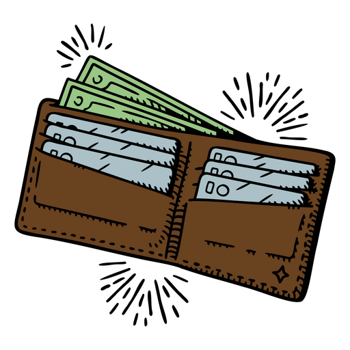 Money wallet business finances icon
