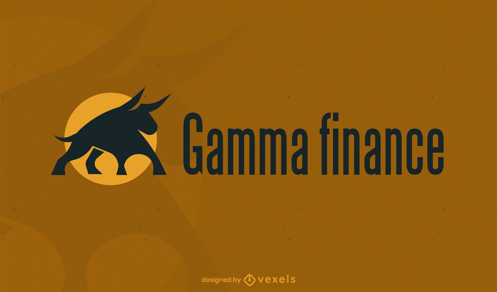 Bull finance logo template