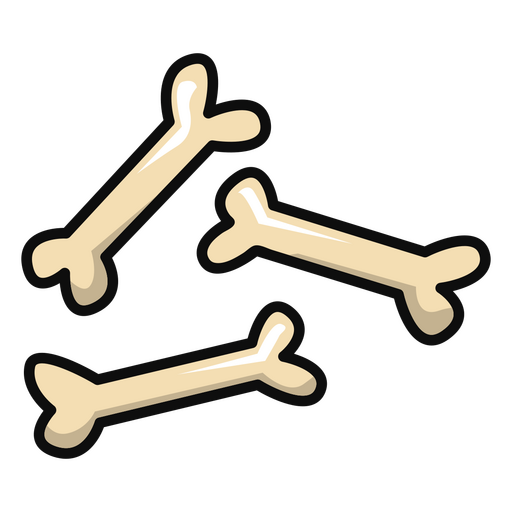 Cute skeleton bones PNG Design