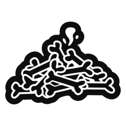 Ossos cortados Desenho PNG