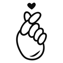 Skeleton Hand Stroke Heart PNG & SVG Design For T-Shirts