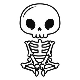 Yogi-Skelettschlag PNG-Design