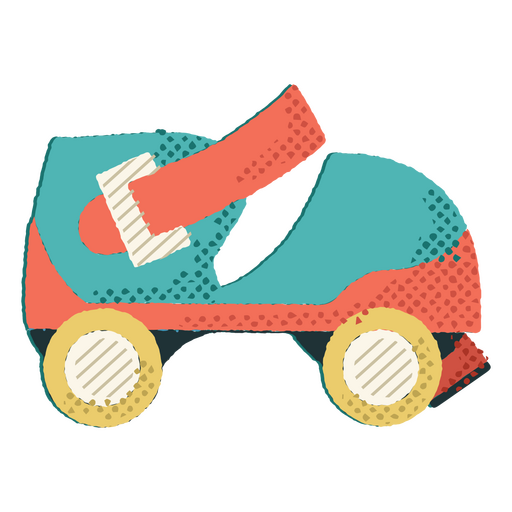 Kids toy roller skates PNG Design