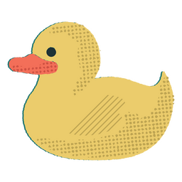Rubber duck kids toy PNG Design