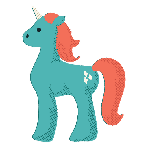 Cute unicorn children's toy PNG Design