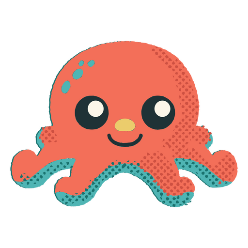 Cute octopus children's toy PNG Design