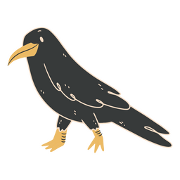 Rabenvogel Zeichentrickfigur PNG-Design
