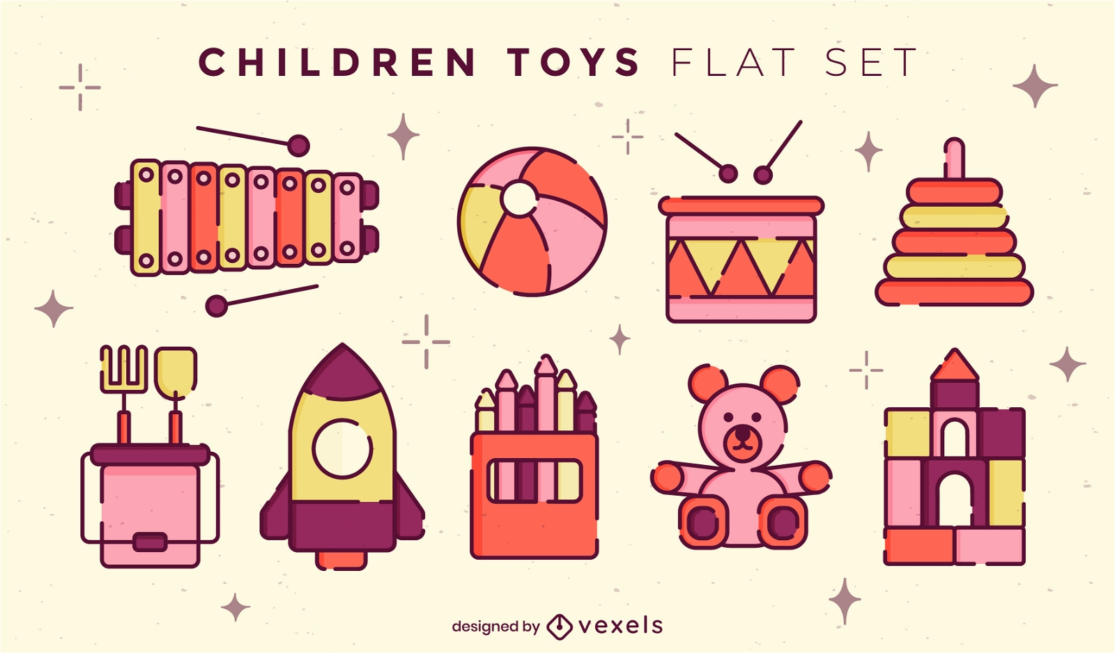 Kinderspielzeug Farbstrich-Set