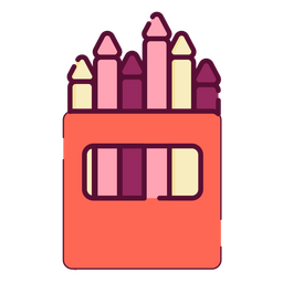 Crayones de trazo de color de juguetes Diseño PNG