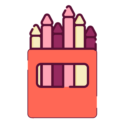 Toys color stroke crayons PNG Design