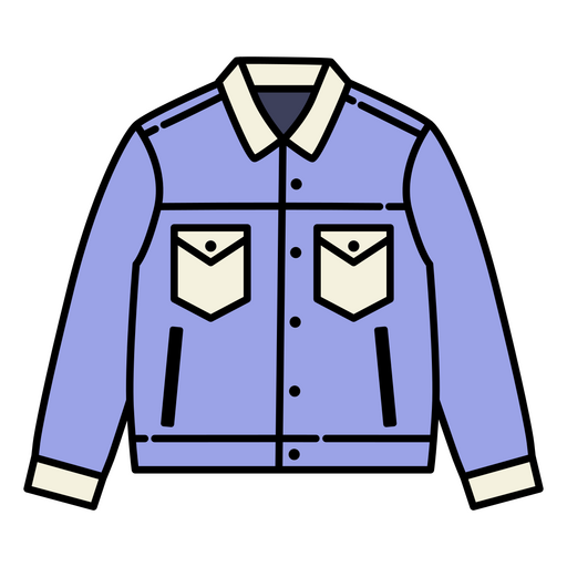 Icono de chaqueta de mezclilla Diseño PNG