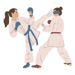 Karate sport women people PNG Design