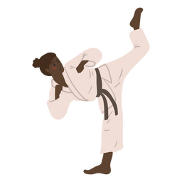 Karate-Kick-Sportler PNG-Design
