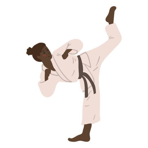 Karate kick sport people PNG Design