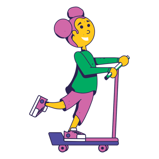 Criança scooter crianças Desenho PNG