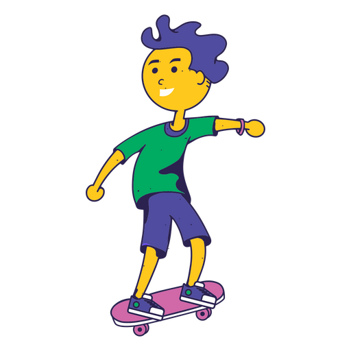 Crianças de skate infantil Desenho PNG