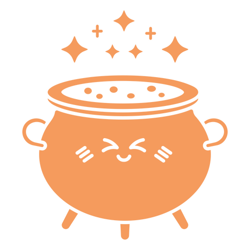 Cauldron poison cut out halloween PNG Design