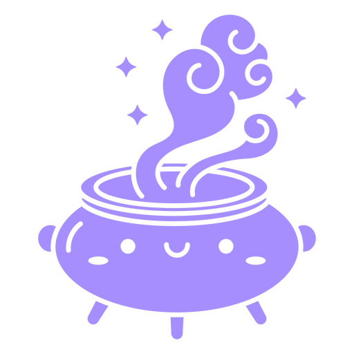 Cute smiley witchcraft pot PNG Design