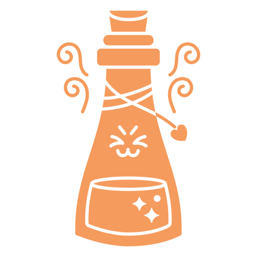 Cute poison bottle cutout PNG Design
