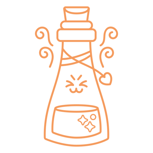 Giftschlag orange Halloween PNG-Design