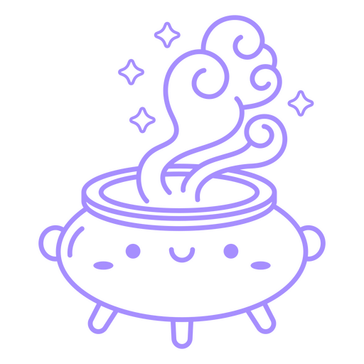 Cauldron stroke poison halloween purple