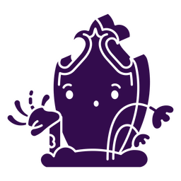 Túmulo cortado de Halloween Desenho PNG