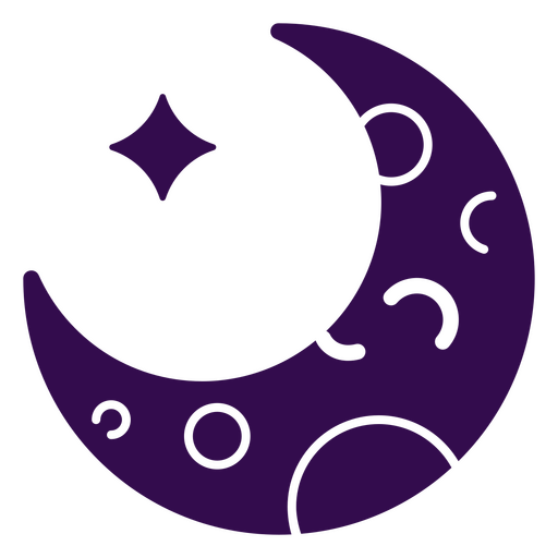 Halloween Moon Stroke Kawaii PNG & SVG Design For T-Shirts