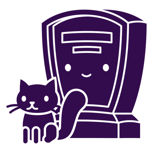 Gato e túmulo cortados no halloween Desenho PNG