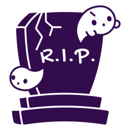 Rip Grave Cartoon Halloween 28153124 PNG