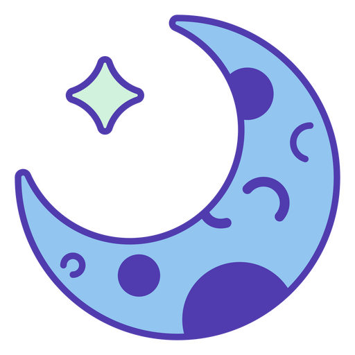 Luna de Halloween color kawaii