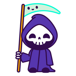 Parca kawaii de Halloween Diseño PNG