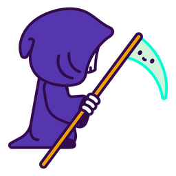 Grim reaper kawaii halloween PNG Design